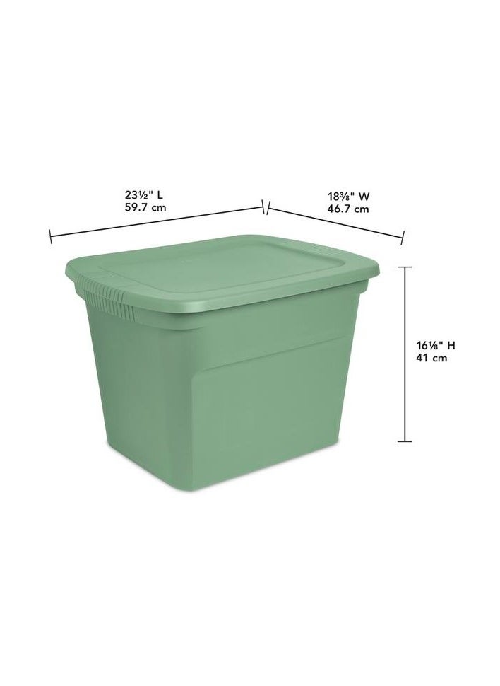 Sterilite - Sterilite 18 Gallon Green Storage Tote - Image 1