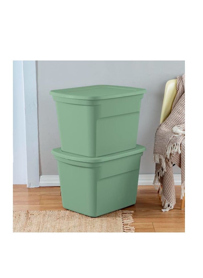 Sterilite - Sterilite 18 Gallon Green Storage Tote - Image 1