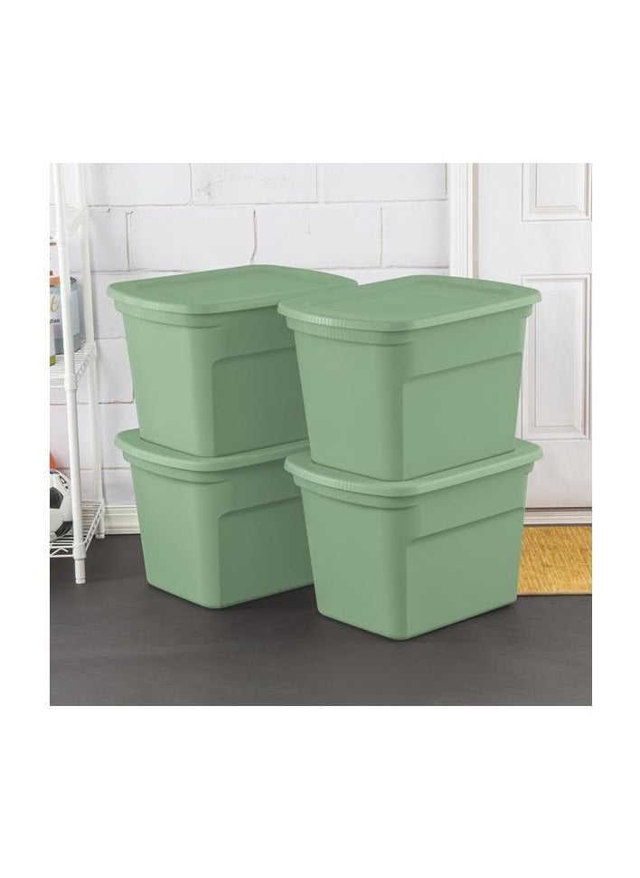Sterilite - Sterilite 18 Gallon Green Storage Tote - Image 1
