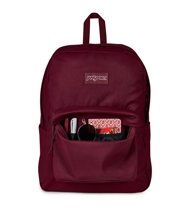 JanSport Superbreak Plus Fx Sft Nyln - Cherry Lacquer Backpack - Image 3