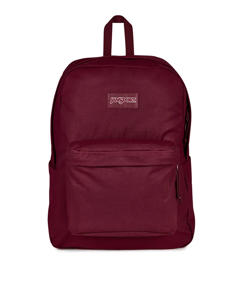 جان سبورت JanSport Superbreak Plus Fx Sft Nyln - Cherry Lacquer Backpack