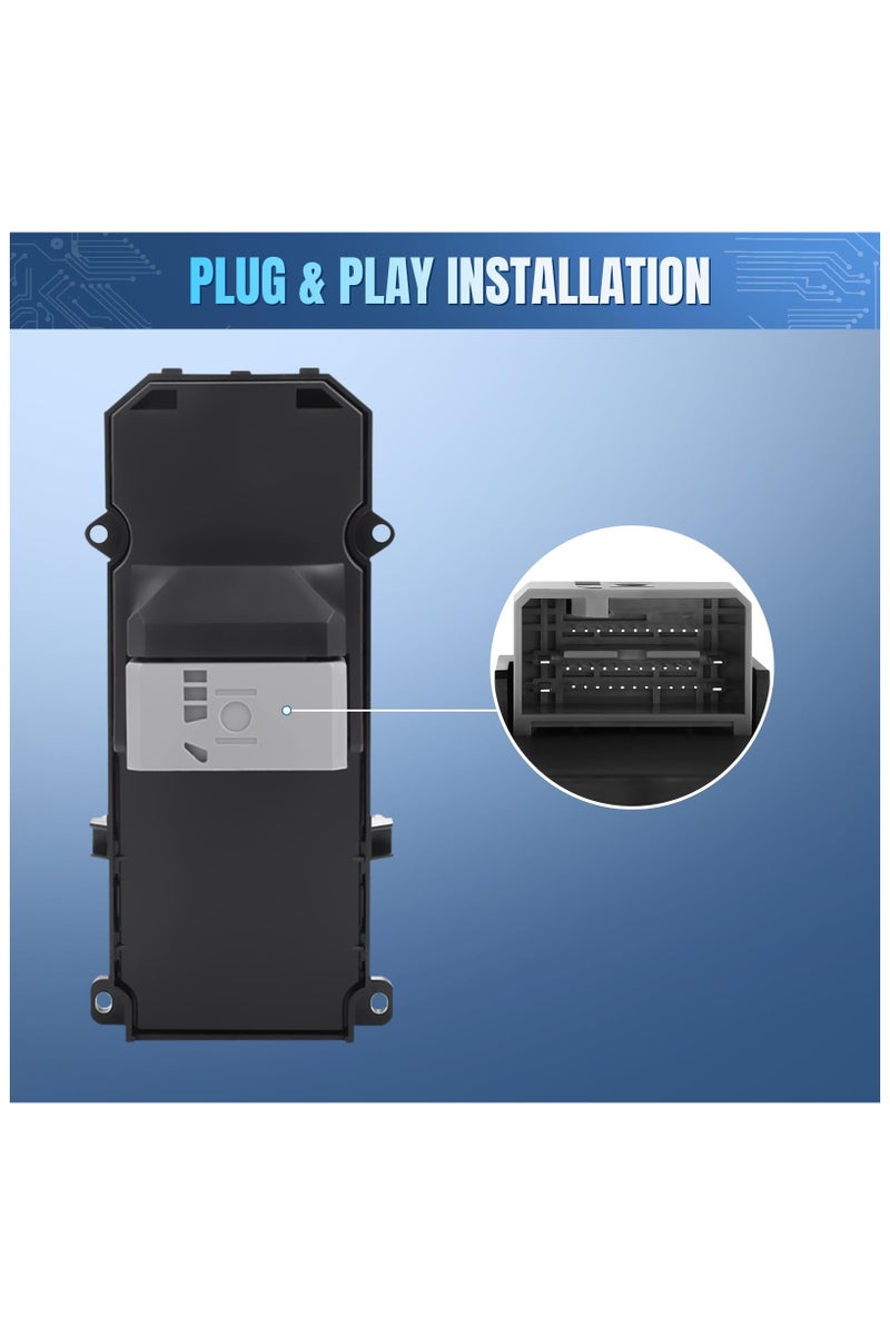 XICEN Master Window Switch for 2008-2012 Honda Accord EX EXL 2.4L 3.5L, Car Power Window Switches,Driver Side Power Window Switch, Replace OE 35750-TA0-A31, 35750-TA0-A32 - Image 4