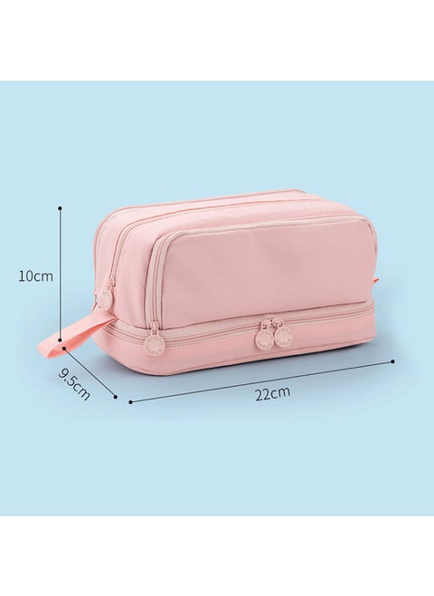 Cute Pencil Pouch Large Capacity Pencil Case Durable and Easy to Clean Stationery Zipper Pocket with Easy Grip Handle Perfect