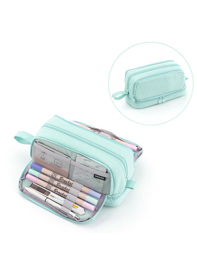 Generic - Cute Pencil Pouch Large Capacity Pencil Case Durable and Easy to Clean Stationery Zipper Pocket with Easy Grip Handle Perfect - Image 1
