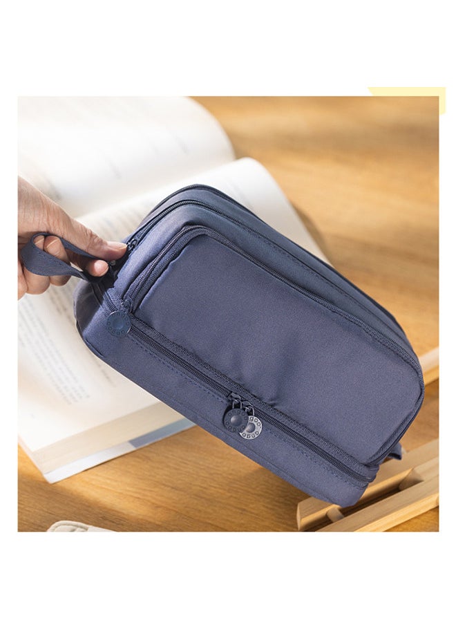 Generic - Cute Pencil Pouch Large Capacity Pencil Case Durable and Easy to Clean Stationery Zipper Pocket with Easy Grip Handle Perfect - Image 1