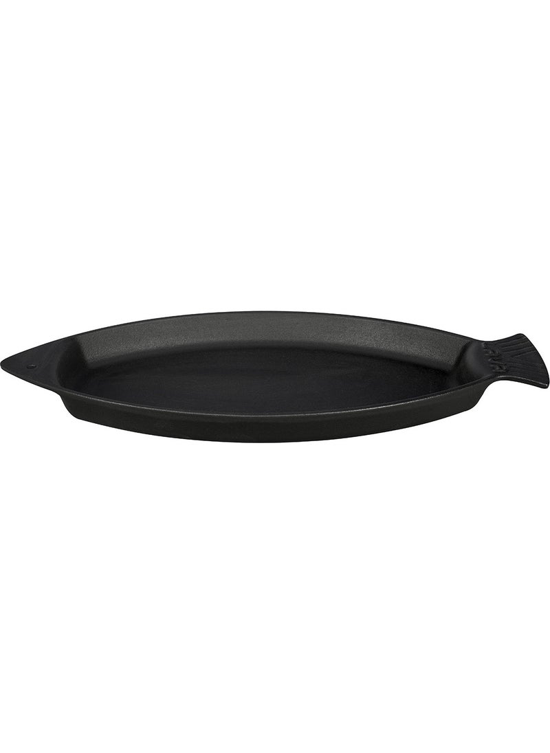 Lava Cast Iron Fish Pan, Fish Shaped, With Handle. 15X24CM.  - Image 1