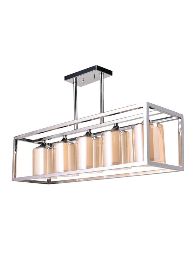 El Rawda Lighting Eimilia Stainless Chandelier | Modern Chandelier | Material: Stainless Steel | Color: Chrome | Size: 45x80 cm