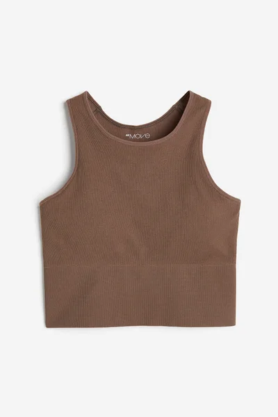 H&M Drymove™ Knitted Crop Sports Bra