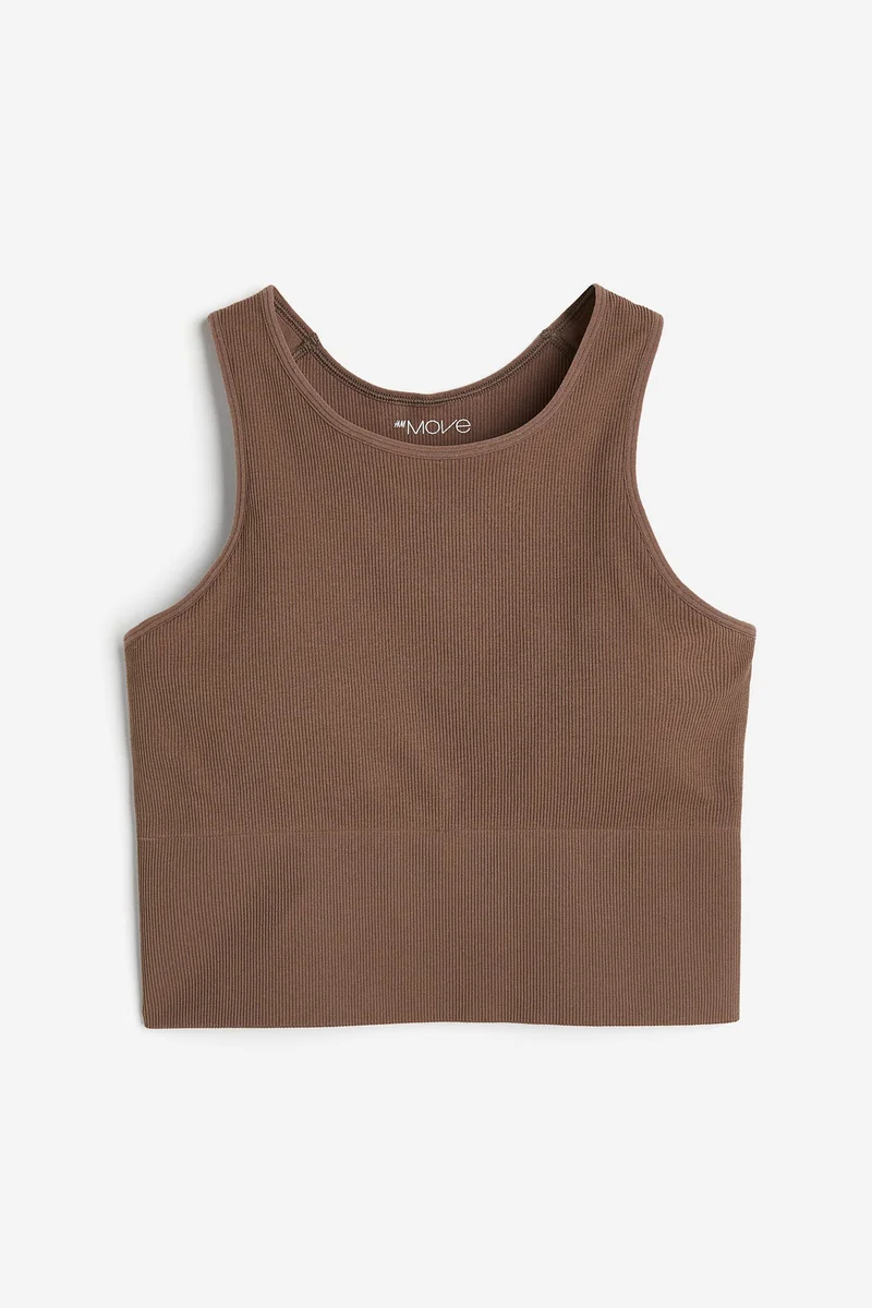 H&M Drymove™ Knitted Crop Sports Bra