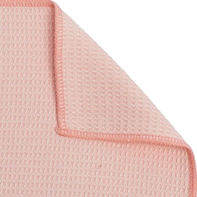 Shandali Hot Yoga Towel - Stickyfiber Yoga Towel - Mat-Sized, Microfiber, Super Absorbent, Anti-Slip, Injury Free, 24" X 72" - Bikram Yoga Towel - Exercise, Fitness, Pilates - Sakura Pink - Image 3