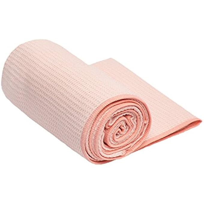 Shandali Hot Yoga Towel - Stickyfiber Yoga Towel - Mat-Sized, Microfiber, Super Absorbent, Anti-Slip, Injury Free, 24" X 72" - Bikram Yoga Towel - Exercise, Fitness, Pilates - Sakura Pink - Image 2