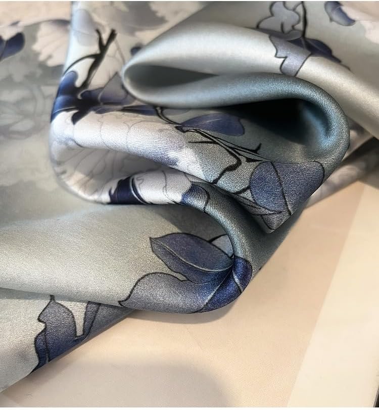 MEISEE Mulberry Silk Scarfs Women Small Square Scarf 21" x 21" Breathable Lightweight Neckerchief Headscarf - Image 3