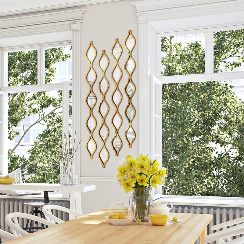 Yulejo ديكور حائط مرآة على شكل قطرة ماء من أكريليك يوليجو 6 قطع - Image 4