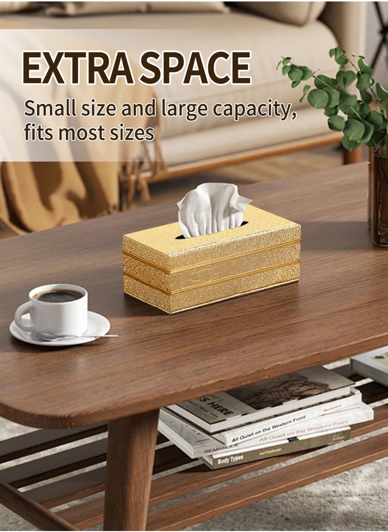 Beirui - Paper Towel Box, Leather Tissue Box, Toilet Tissue Organiser, Suitable for Multi-scene Use, Suitable for Bathroom, Living Room, Dining Room, Kitchen, Room 23 * 12 * 8.5 CM - Image 1