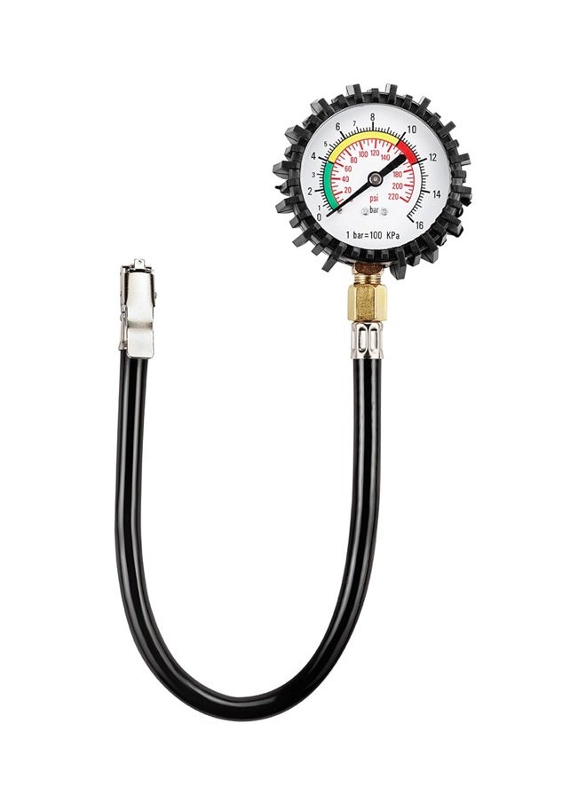 Rocket Flyer Rocket Flyer Tire Pressure Gauge - High Accuracy Dual Scale Tire Pressure Reader with Rubber Hose for Accurate Measurement of Tire Inflation and Vehicle Maintenance - Pressure Test Tools for Cars, Trucks and Motorcycles  - Image 1