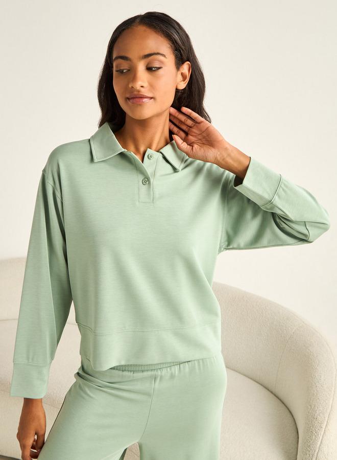 Splash FAV Pyjama Set Collared T-shirt & Trousers - Image 1