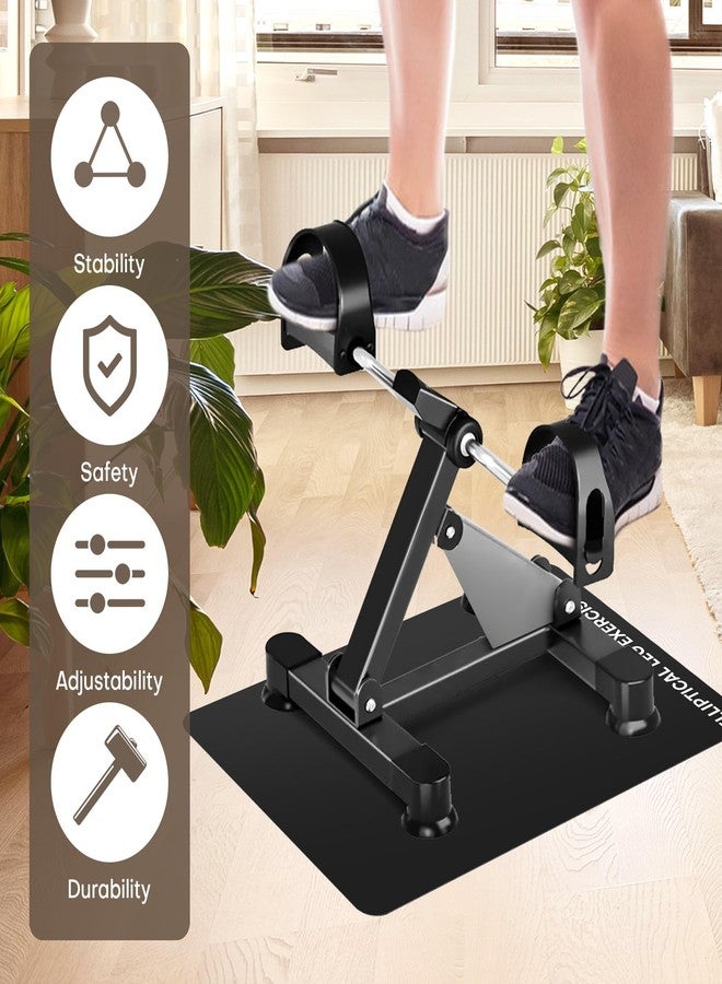 Rolitwils Under Desk Elliptical Mat - Non-Slip Exercise Equipment for Peloton Bike, Small Exercise Mat for Desk Workout Equipment - Image 5