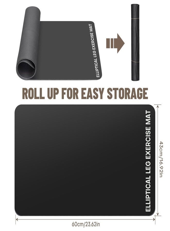 Rolitwils Under Desk Elliptical Mat - Non-Slip Exercise Equipment for Peloton Bike, Small Exercise Mat for Desk Workout Equipment - Image 4