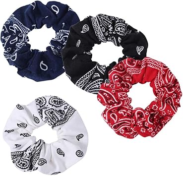 nuoshen Bandana Cloth Fabric Scrunchies Hair Elastics TiesHair Scrunchies Elastic Hair Ties Women Accessories - Image 2