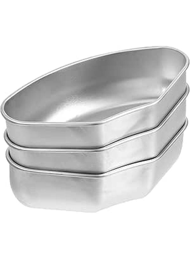 3 Tier Stainless Steel Food Steamer Rack Set Fan Shaped Insert for Pots and Steamers - Image 1