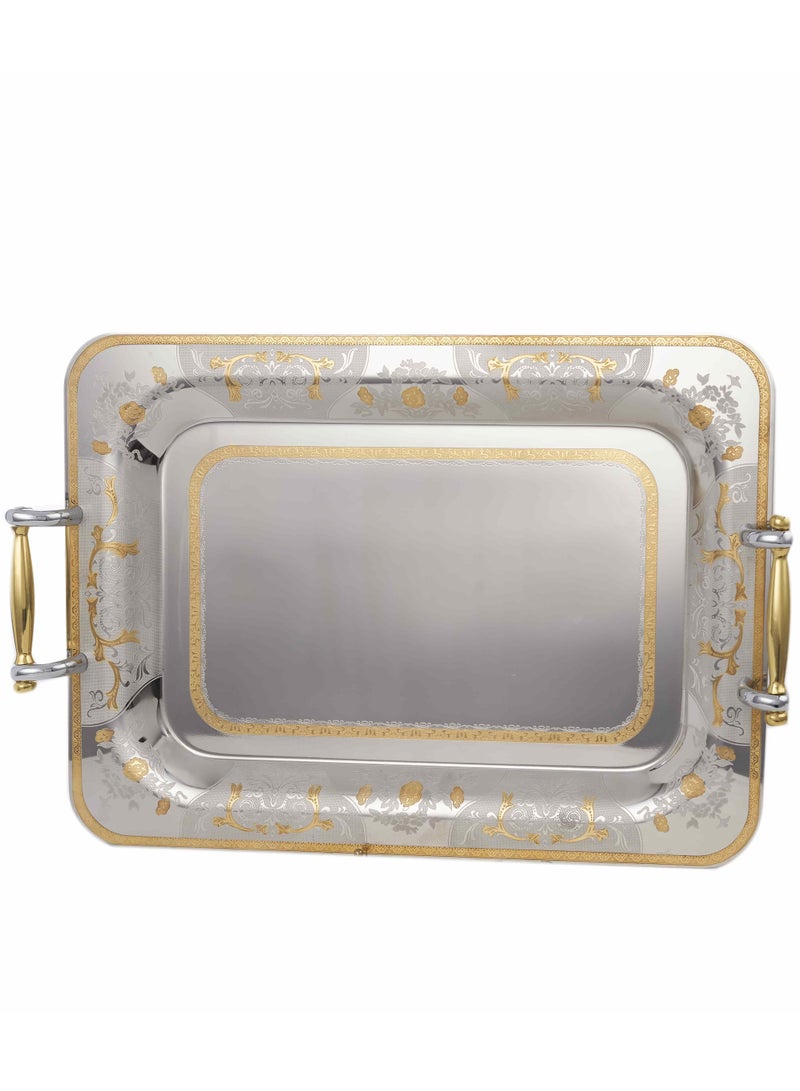 جاز طقم صوانى ذهبى منقوش - Image 2