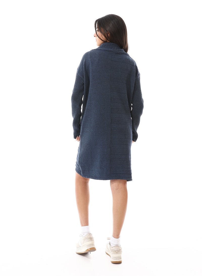Caesar Women's High Neck Wool Mini Dress  - Image 4