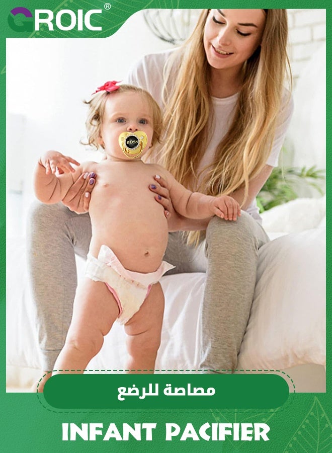 GROIC Baby Pacifier, Stylish DIY Photo Decoration Infant Bling Pacifier Clip Set for Newborn,Infant Pacifier,Baby Nipple for Infant - Image 5