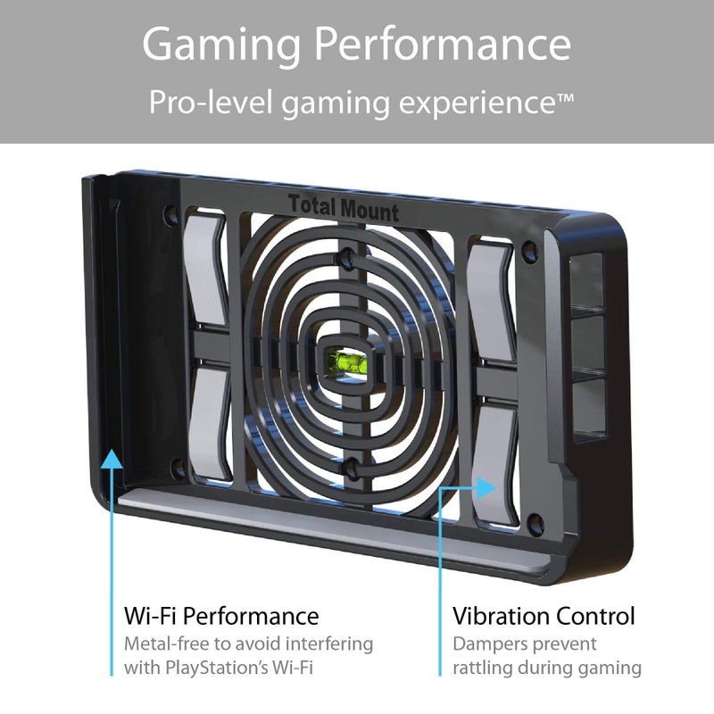 TotalMount Wall Mounting System for Sony PlayStation 4 Slim (Mounts PS4 Slim on Wall Near TV) - Image 5