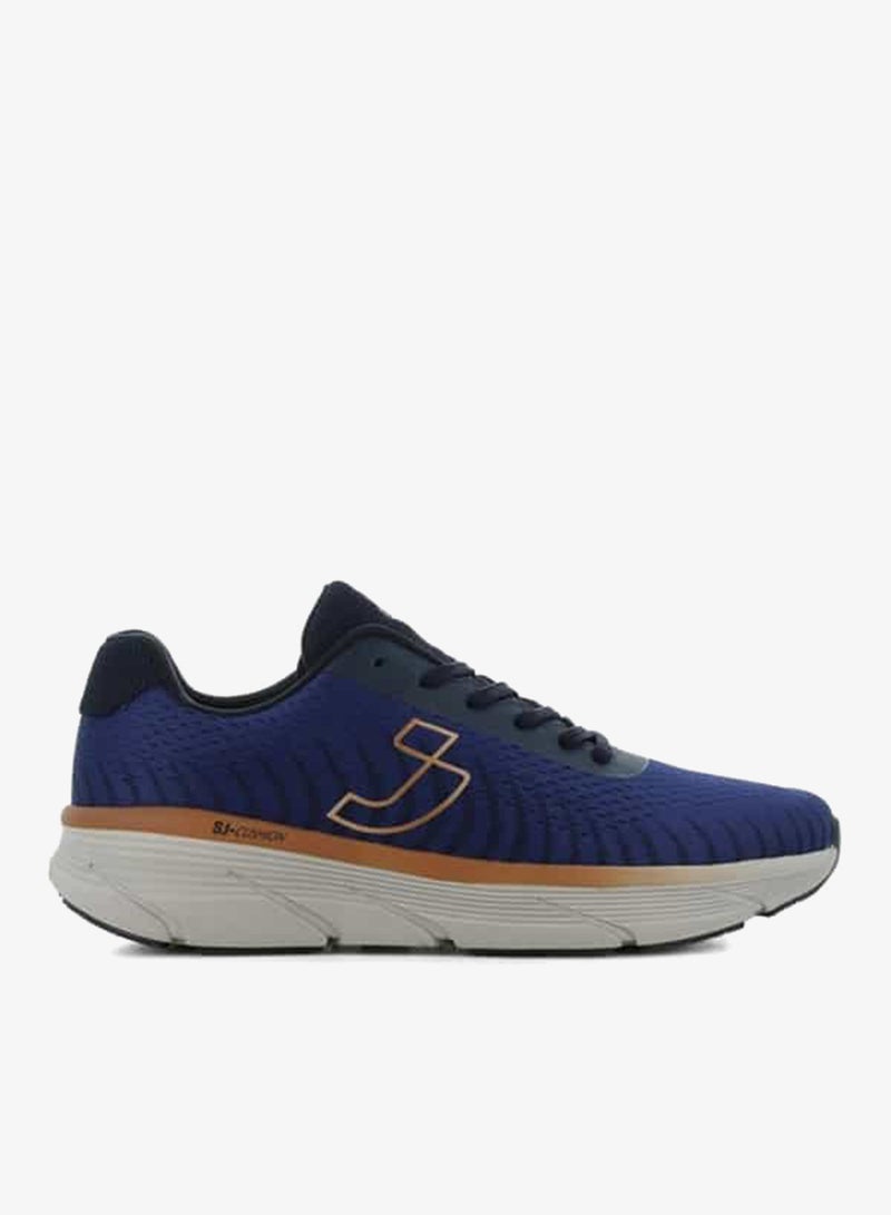 SJ Men's Logo Detail Lace-Up Low Ankle Sneakers - Image 1