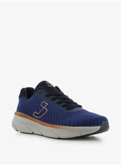 SJ Men's Logo Detail Lace-Up Low Ankle Sneakers  - Image 1