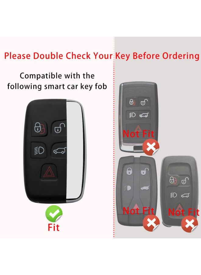 Red Key Fob Cover Case Protector Compatible with Land Rover Range Rover Evoque Velar Sport - Image 2