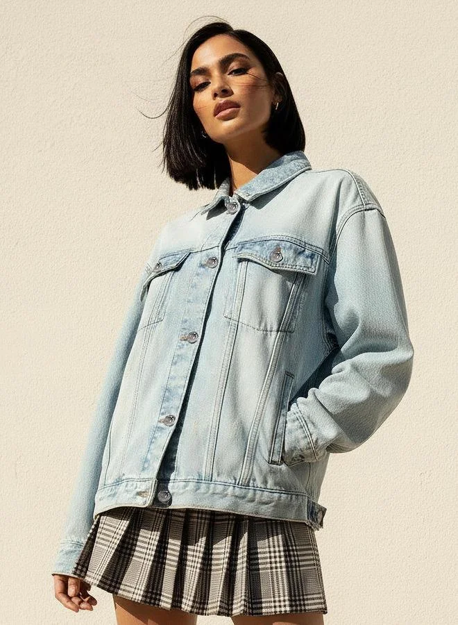 Splash FAV Cotton Trucker Jacket with Flap Pockets