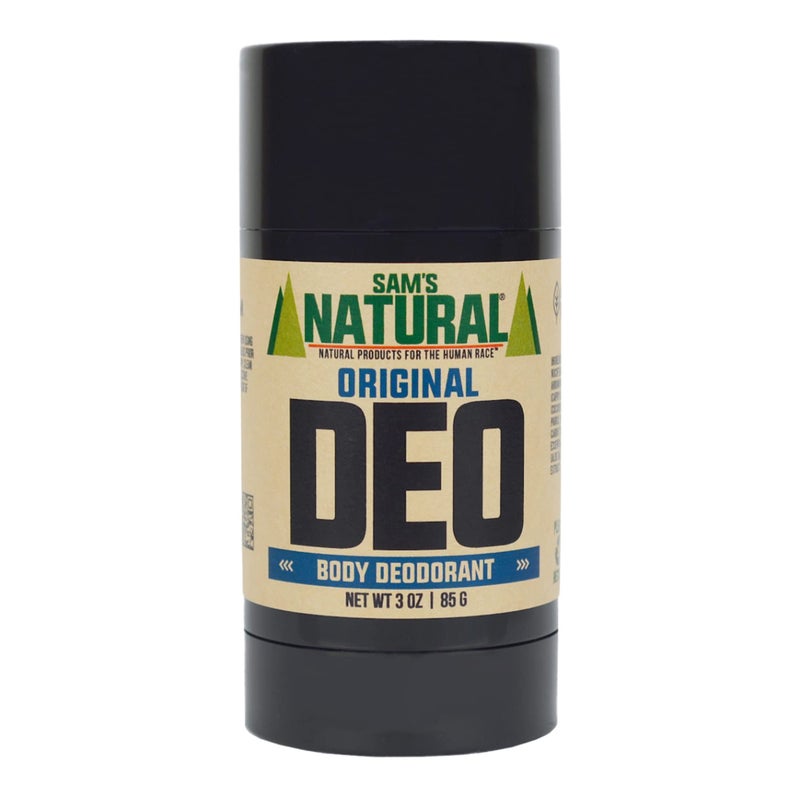 Sams Natural Deodorant  Original  Holiday Gifts  Stocking Stuffers  Gifts for Men  Aluminum Free DEO  No phthalates parabens sulfates or dyes  Vegan Cruelty Free  3 oz