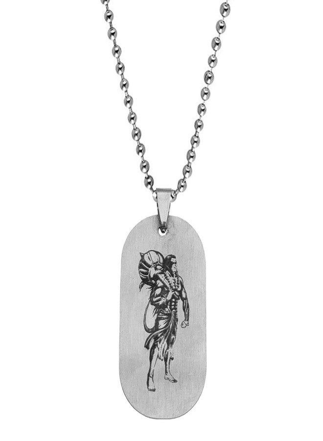 AFH Lord Bajirangi Hanuman Religious stainless Steel Necklace Pendent for Men, Women