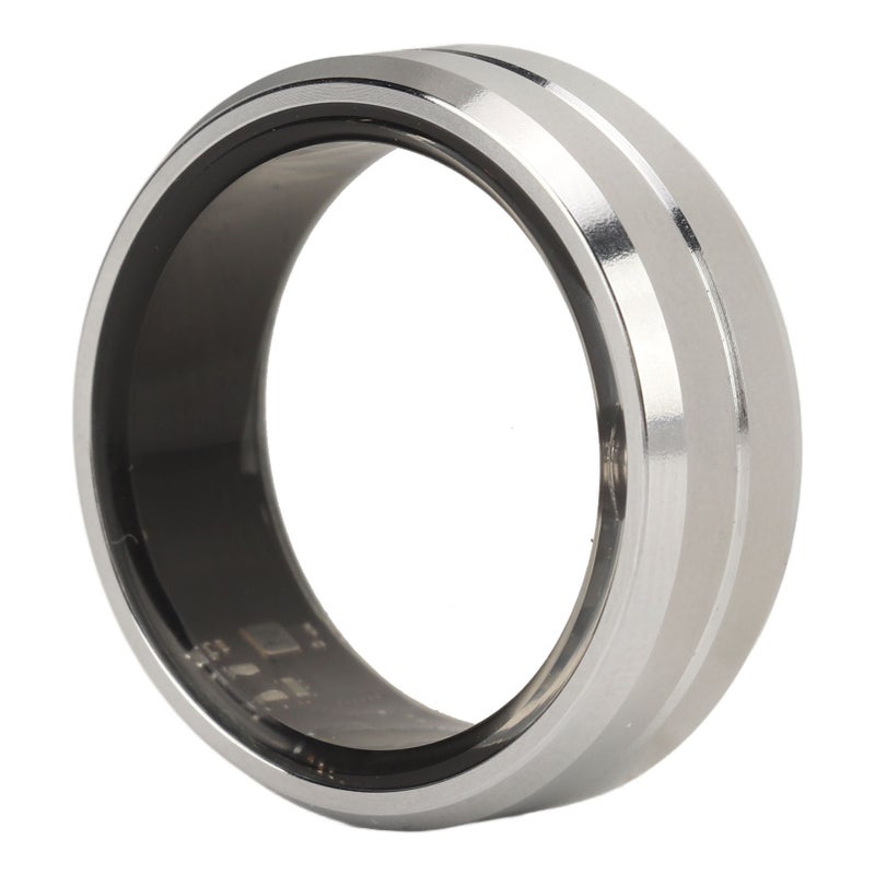 Smart Ring Silver IP68 Waterproof Pedometer Sleep Fitness Monitoring Remote Control Photo Taking Smart Health Tracker Ring No. 10 - Image 5