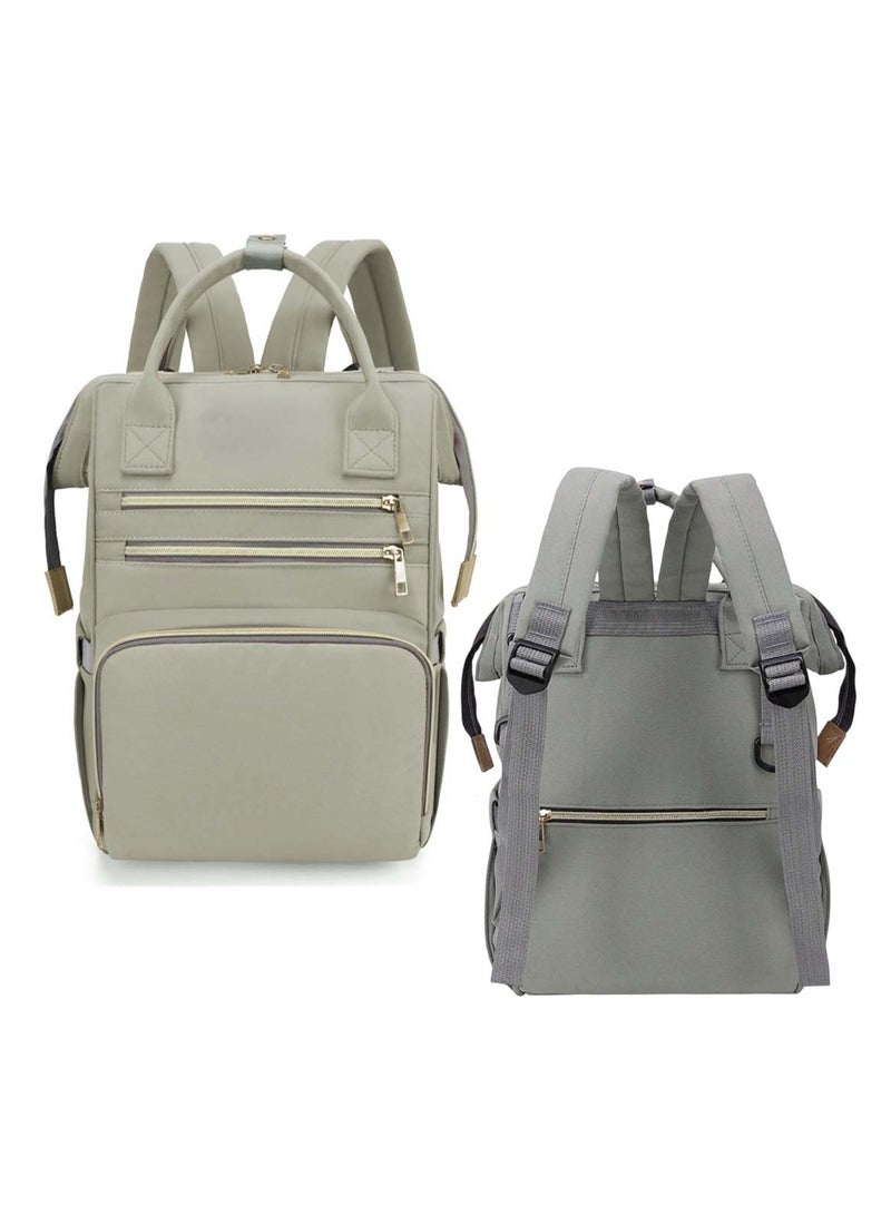 Huitich Chic & Spacious Grey Mums Baby Travel Bag - Image 1