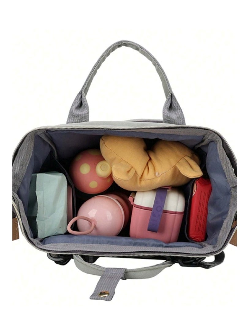 Huitich Chic & Spacious Grey Mums Baby Travel Bag - Image 3