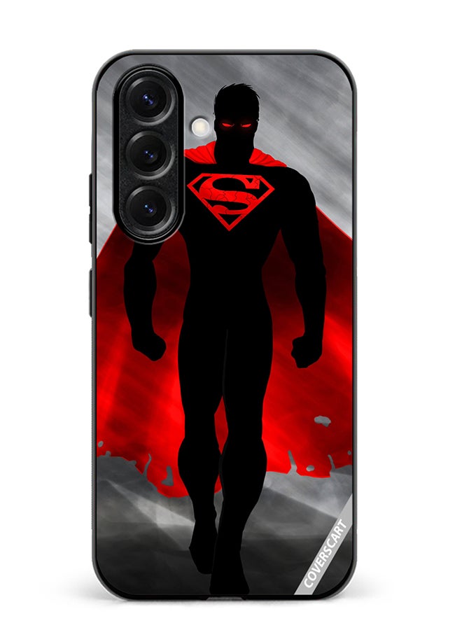 VR CREATIVE Protective Case Cover For Samsung Galaxy S25 Plus Superman Black And Red Design Multicolour