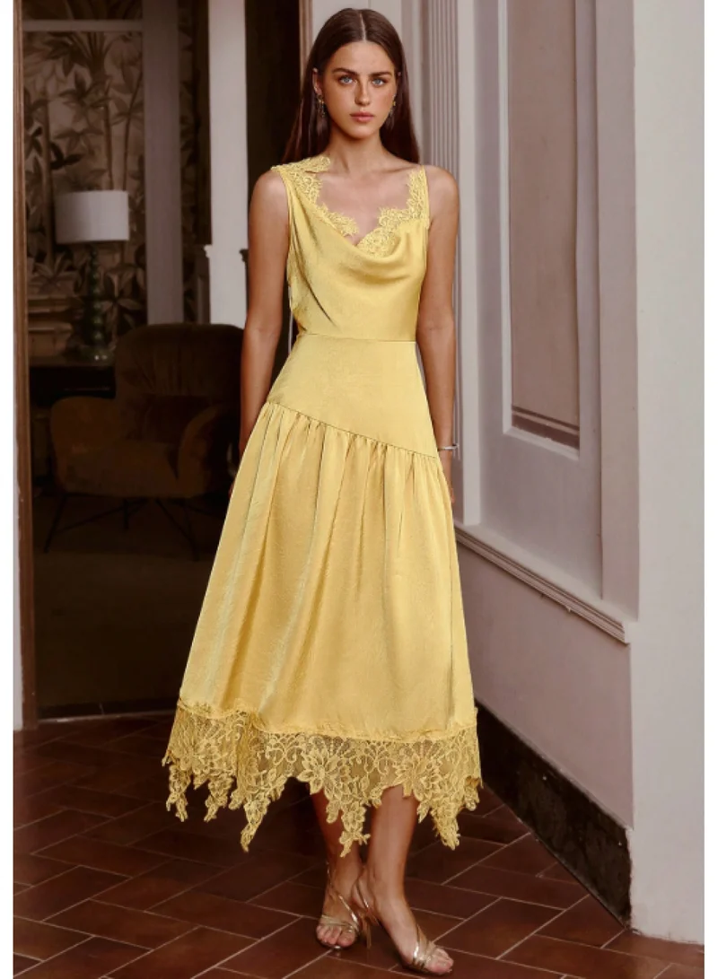 SIMPLEE Women's Summer Elegant DressLight & Comfortable Lightweight Cotton Blend Perfect for Outings