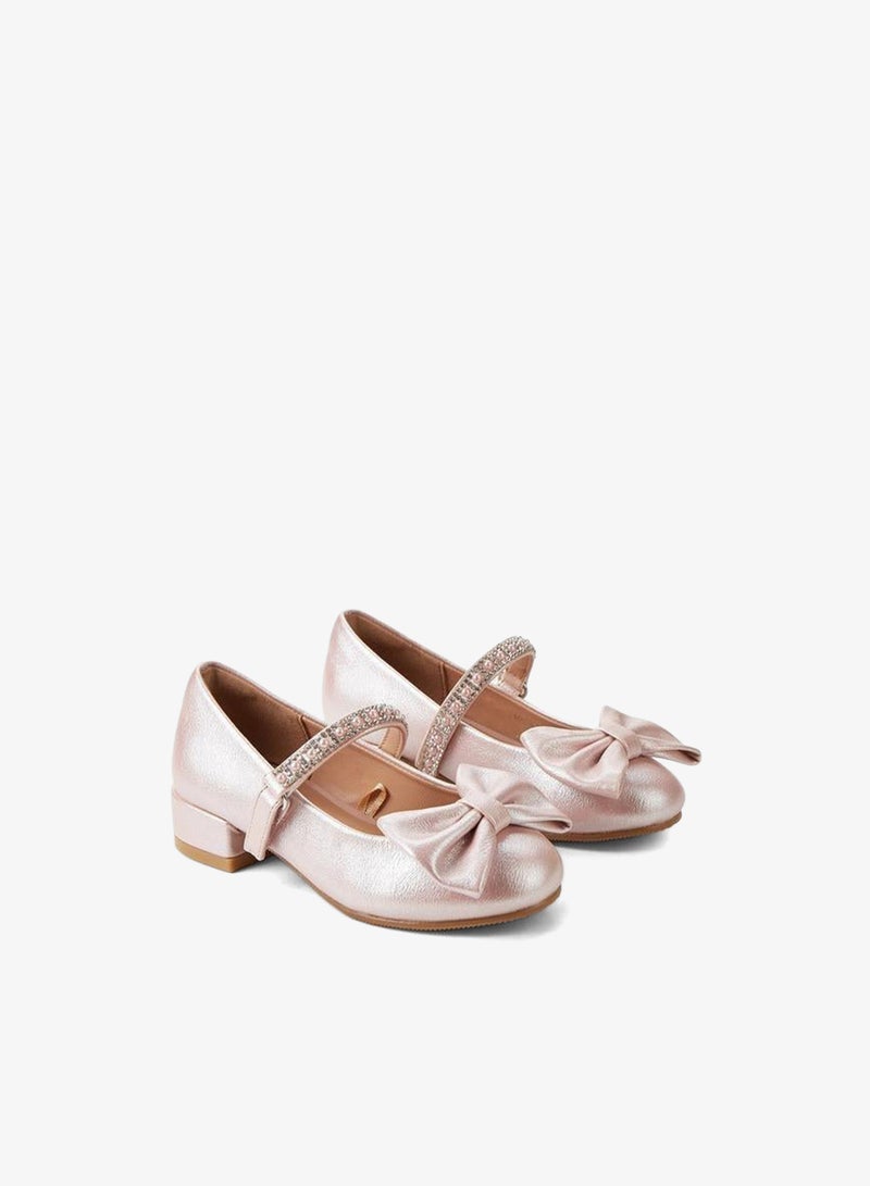 Celeste Girls Bow Embellished Mary Jane Shoes - Image 3