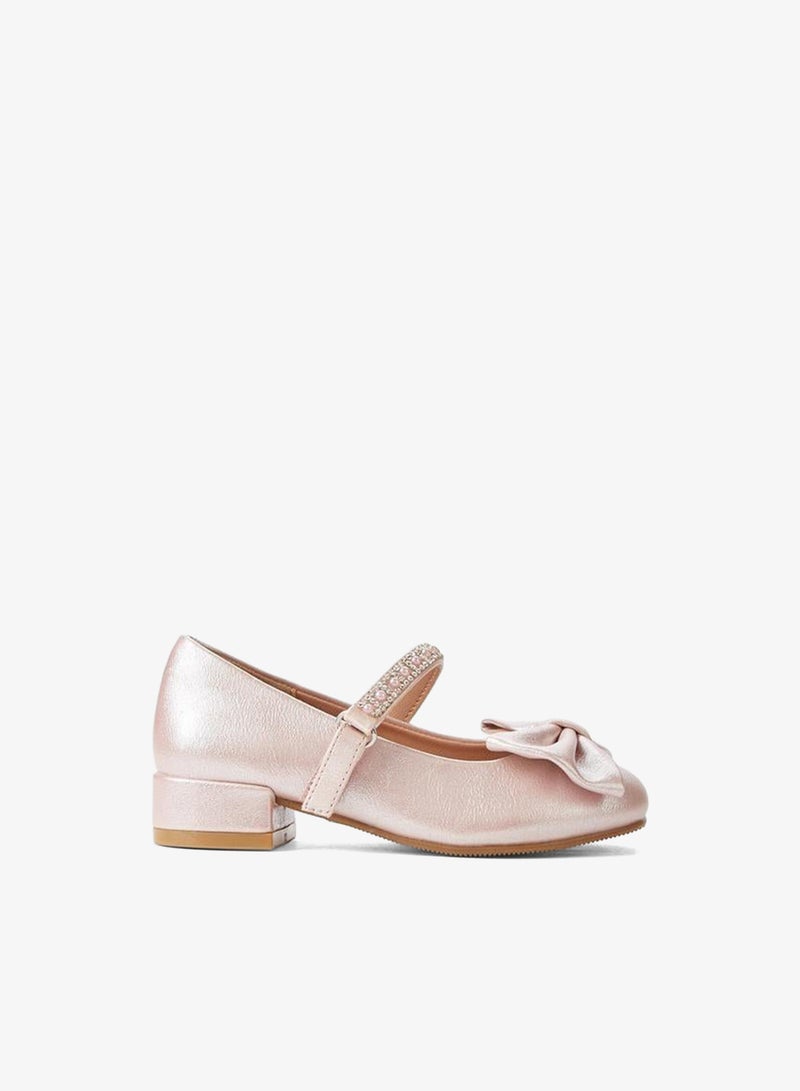 Celeste Girls Bow Embellished Mary Jane Shoes - Image 2