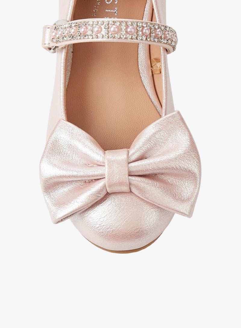 Celeste Girls Bow Embellished Mary Jane Shoes - Image 5