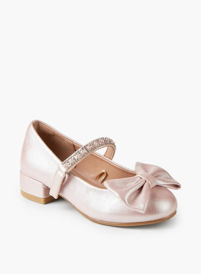 سيليست Girls Bow Embellished Mary Jane Shoes