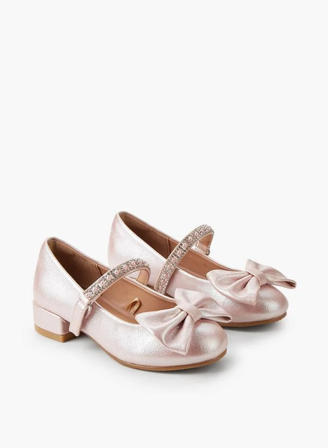 سيليست Girls Bow Embellished Mary Jane Shoes