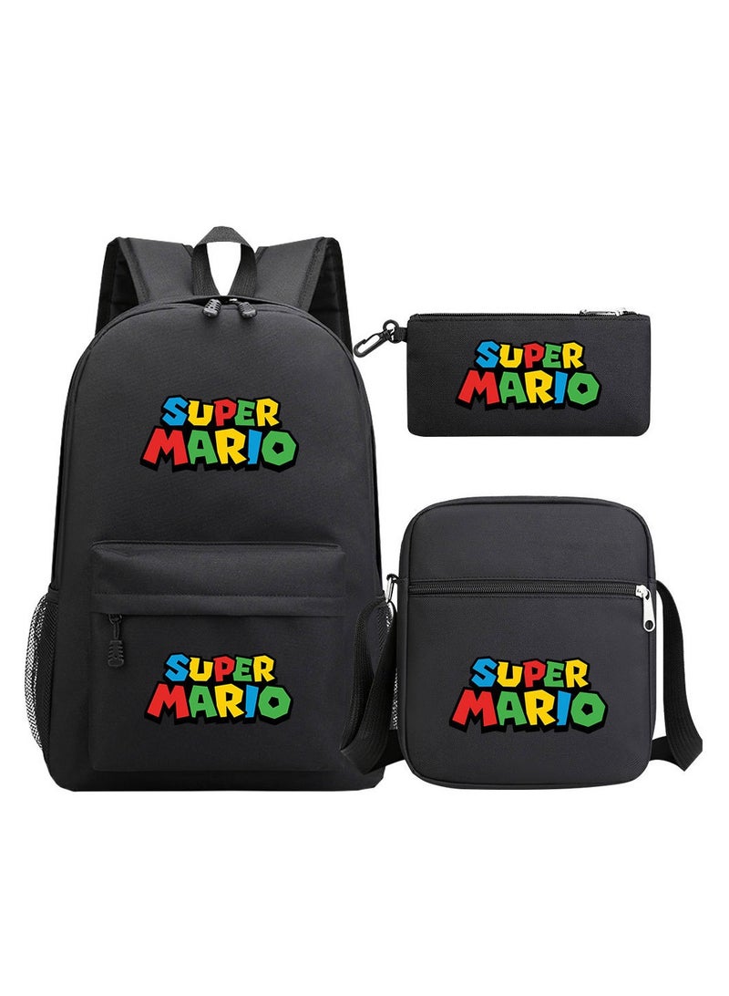 Super Mario Printed Youth Large Capacity Men's and Women's Shoulders