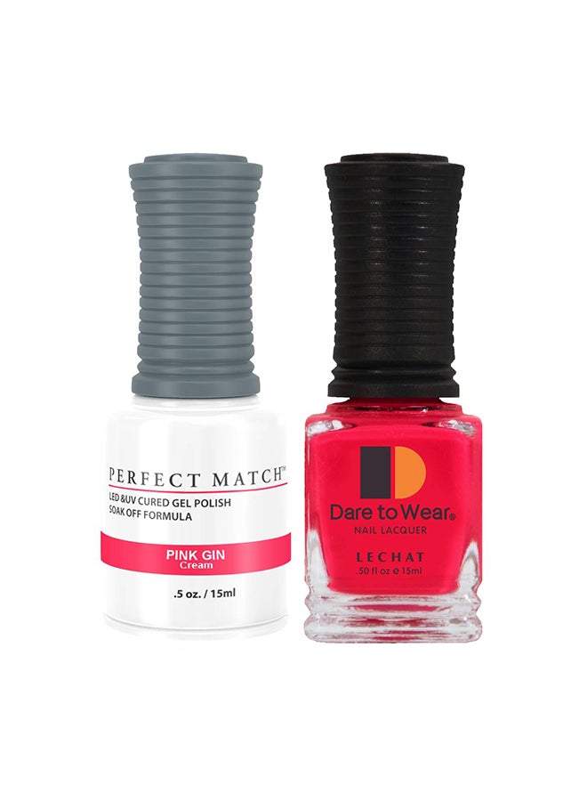 Lechat Soak Off Gel Nail Polish UV LED Gel Polish Pink Gin PMS26 - Image 1