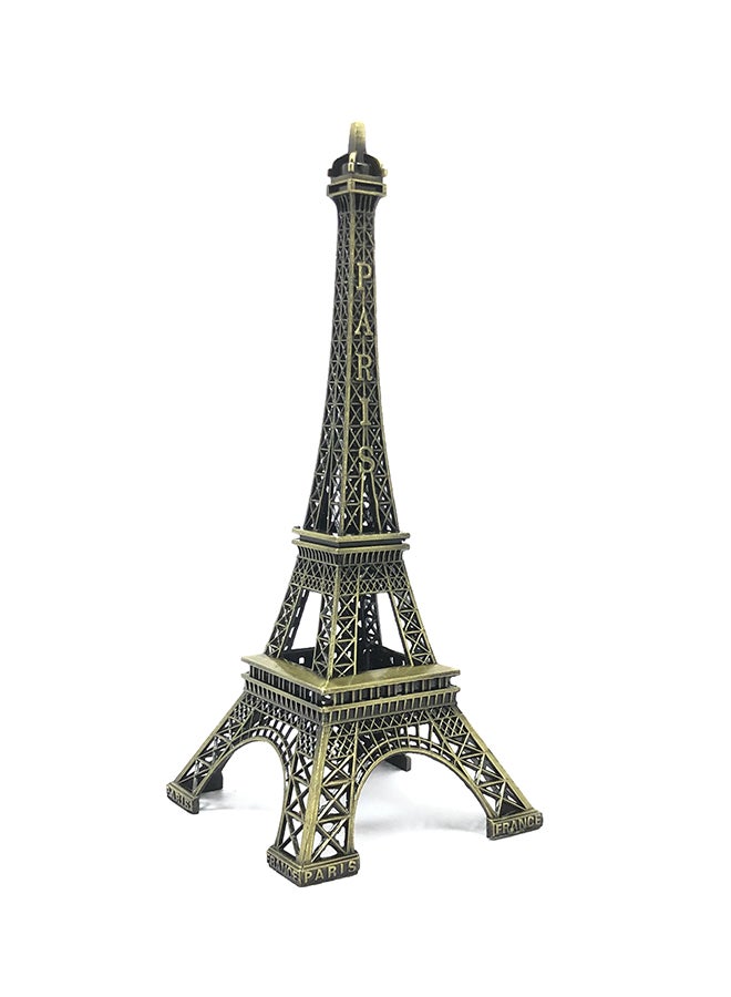 Aknur Decorative Eiffel Tower Diecast Model Gold/Black 22 x 9centimeter