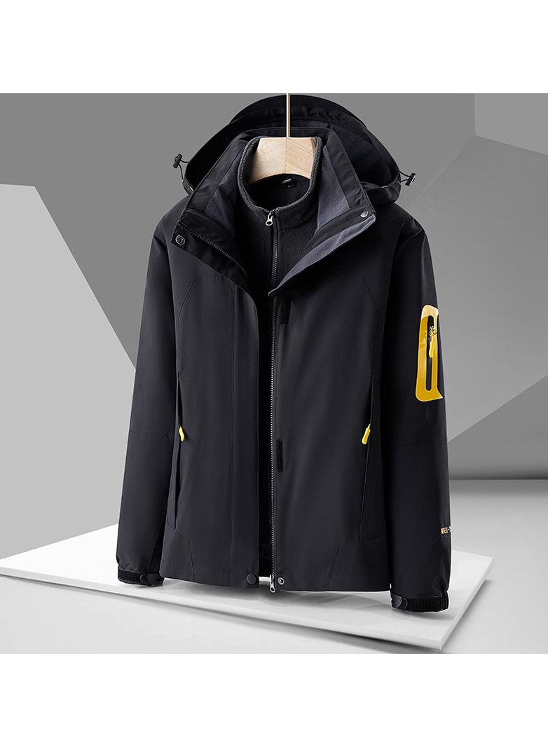 Loquat Three-in-one Detachable Two-piece Hood Waterproof Overcoat  - Image 1