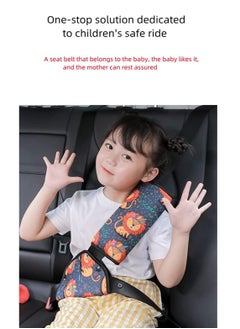 Bukela Car Seat Belt Adjuster Seat Belt Pad Cover for Baby Child Neck Safety Shoulder Positioner Shoulder Pad Kit Neck Support Headrest Seatbelt Pillow Cover & Seatbelt Adjuster for Child, Set of 2  - Image 3