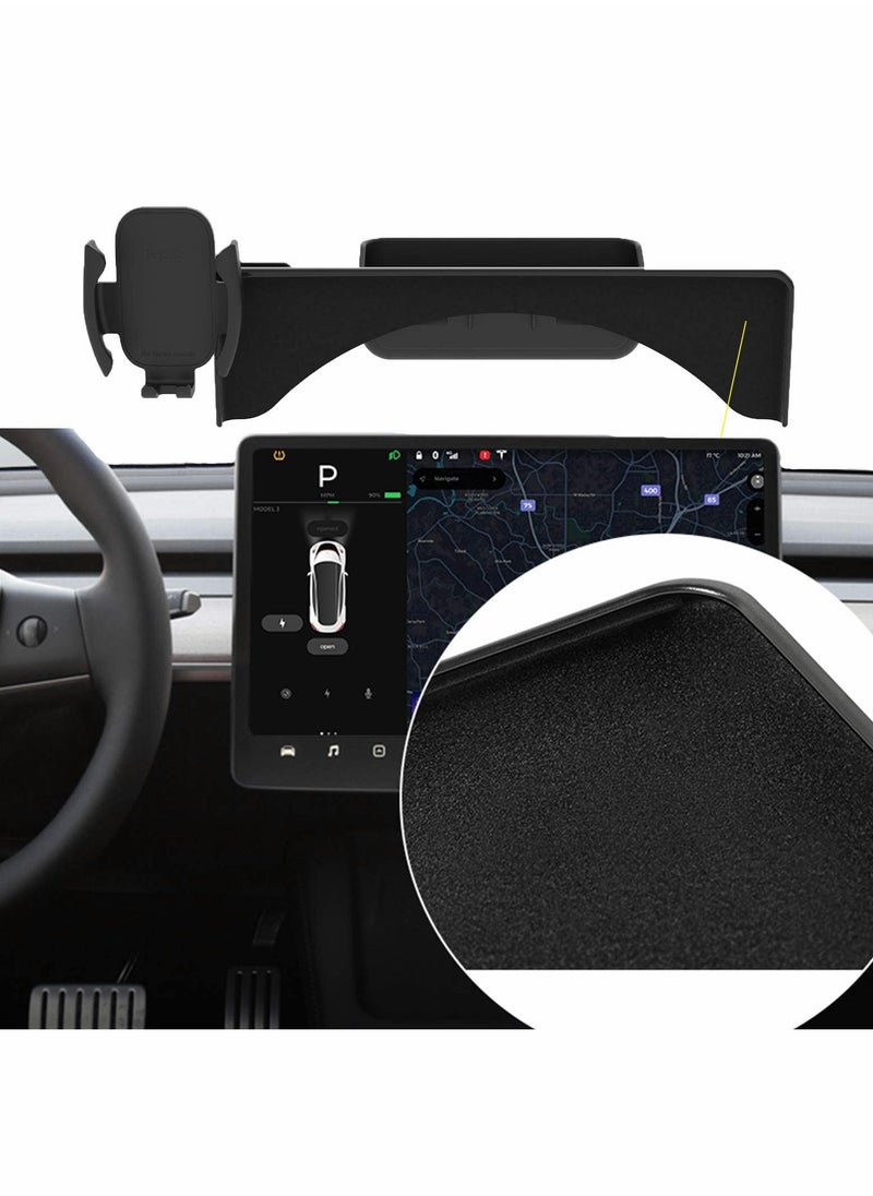 Captaintech Phone Mount for Tesla Model Y Model 3 Fits 5.5 to 7 Inch Smartphones  - Image 3